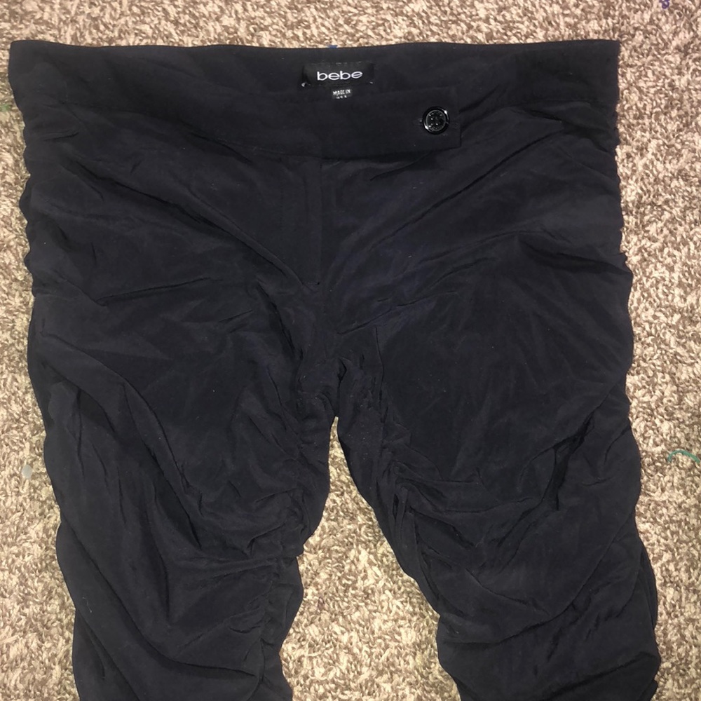 Black Bebe stretching leggings